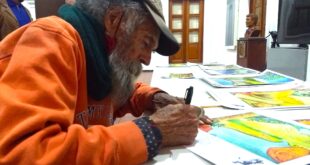 Foto: Lino Gutiérrez en el Museo Municipal de Tepatitlán